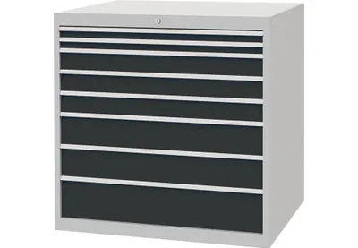 Produktbild von Schubladenschrank H1019xB1005xT736mm lichtgrau/grau 8 Schubl.Vollauszug Bedrunka