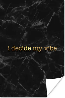 Produktbild von MuchoWow® Poster Zitate - Motivation - Gold - Marmor 40x60 cm - Plakate für die Wand - Poster Babyzimmer