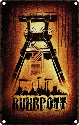Produktbild von vianmo Blechschild 30x20 cm Ruhrpott Ruhrgebiet Deutschland