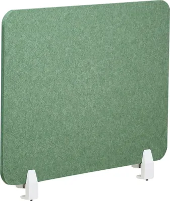 Obrázek produktu pro BELIANI Rozdělovač psacích stolů zelený látkový potah z materiálu PET 80 x 50 cm akustický rozdělovač psacích stolů domácí kancelář