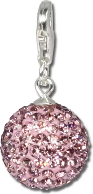 Produktbild von SilberDream lila flieder Charm Kugel Zirkonia Silber Anhänger GSC204