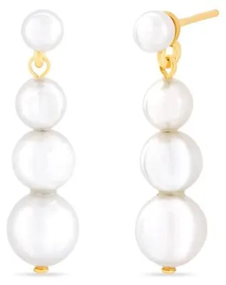 Image de Paire De Boucles D'oreilles Majorica, Argent 925 18122.01.1.E00.906.1