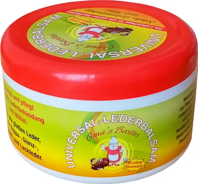 Produktbild von LEDERBALSAM OMA`S BESTENS 250ml Universal mit echtem Bienenwachs Lederfett Lederreiniger Lederpflege Lederbekleidung Leder Möbel Schuh Pflege Balsam 33