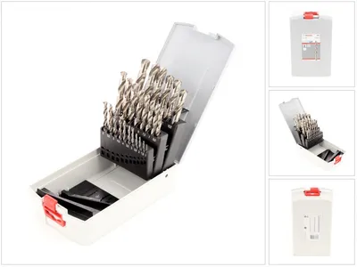 Zdjęcie produktu dla Bosch 2608587017 Bosch Metallbohrer-Set HSS-G mit Box 25 tlg. 1,0-13,0 mm