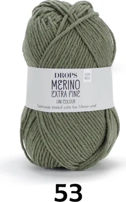 Produktbild von DROPS Merino Extra Fine, Uni Colour 53 moosgrün