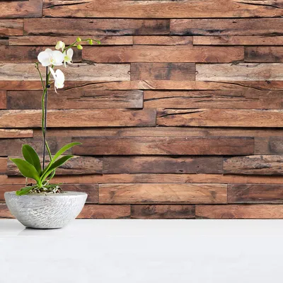 Image de Walplus "Flexiplus" : Bandes adhésives en bois, décollables, pour décoration murale