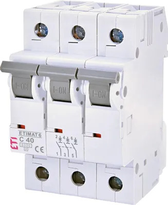 Immagine prodotto di ETI | Interruttore Differenziale ETIMAT 6 - 3 Poli - 40A - Protezione Affidabile - Installazione Facile