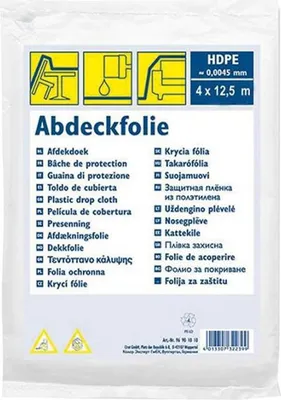 Image de WESTEX96905010 WESTEX film de protection standard, HDPE, transparent, 4 x 12,5 m