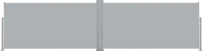 Image de vidaXL Marquise latérale extensible 160x600 cm Gris