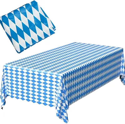 Produktbild von 1 Stück  Tischdecke,Bayerische Tischtuch 130 x 220cm  Tischdecke Rechteckig Party Tischdecke für  Deutsche Party Dekorationen  Dekoration