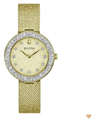 Produktbild von BULOVA 98L321 Dial Uhr Damenuhr Edelstahl gold