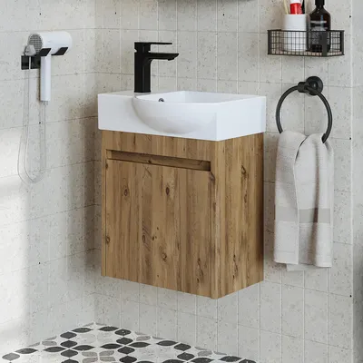 Produktbild von Roomart LEO Badmöbel-Set 2-teilig 46.5 cm breit,  Eiche