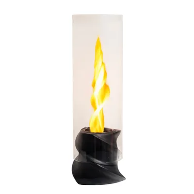 Zdjęcie produktu dla DIVINA FIRE DF91405, Kominek przenośny,etanol, Czarny, Przezroczysty, Wewnątrz/Na wolnym powietrzu, 1,5 - 2 h, 0,5 l