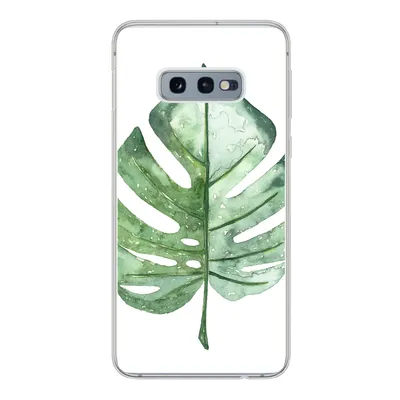 Produktbild von MuchoWow® Handyhülle Schutzhülle Hülle für Samsung Galaxy S10e Aquarell - Monstera - Blatt Silikon Softcase Handy Hülle - Handy