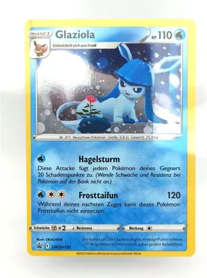 A Pokemon trading card featuring Glaziola.