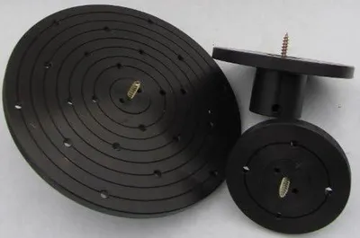 Productafbeelding van Planschijf 90°, 120° of 200 mm met schroefas M33, geschikt voor draaien op een draaibank. Diameter: 200 mm