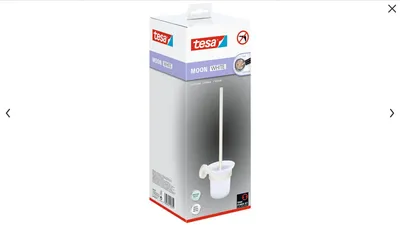 Image de tesa Moon White Garniture WC, set avec support & brosse WC, blanc mat