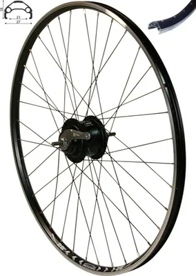Produktbild von REDONDO 28 Zoll Hinterrad Hohlkammer Felge Schwarz Shimano Nexus 8