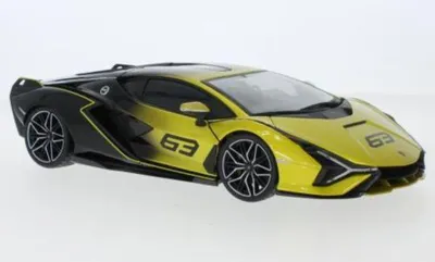 Produktbild von Bburago BBU18-11100YELLOW - 1/18 - Lamborghini Sian FKP 37 gelb - Neu