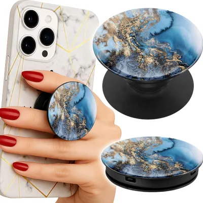 Zdjęcie produktu dla Uchwyt Do Telefonu Popsocket Na Palce / Stojak - Marmurek Damskie Wzory