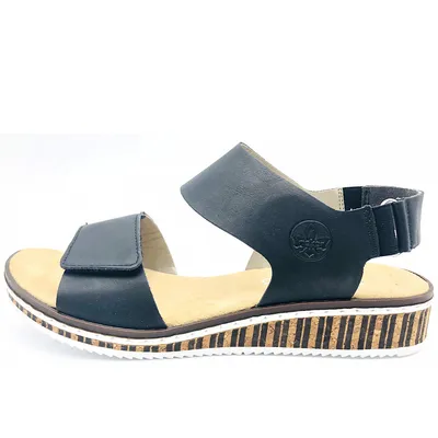 Produktbild von Rieker fsk damen sandalen Damen Sandale in Schwarz, Größe 38