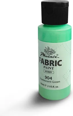 Zdjęcie produktu dla Farba do Ubrań Tkanin Jasnych i Ciemnych Phoenix 59 ml Pearlescent Green
