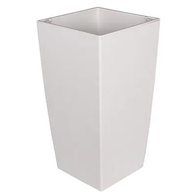 Zdjęcie produktu dla Plastkon Eliot Stone dekoracyjna doniczka 30 x 58 cm biała opakowanie 1 szt