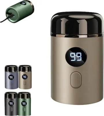 Produktbild von Rasierer, Mini-Elektrorasierer für Männer, Mini-Rasierer für den Intimbereich, abwaschbar, kabellos, USB-Anschluss, ideal für Reisen, Nassrasur