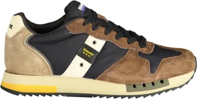 Produktbild von Brauner Herrensportschuh mit Schnürsenkeln und Kontrastdetails