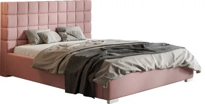 Produktbild von Bett 140x200 cm Noris - Schlafzimmer, Doppelbett - Polsterbett mit Bettkasten, Rosa