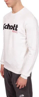 Zdjęcie produktu dla SCHOTT - Męska bluza crewneck z logo - Rozmiar M