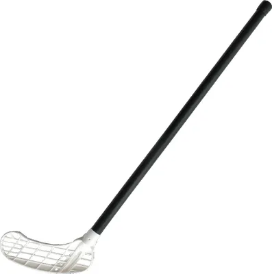 A floorball stick on a white background.