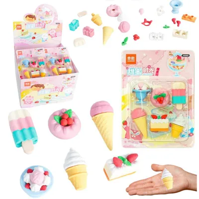Image de Set de gommes Radiergummi School Sweets, 6 pièces