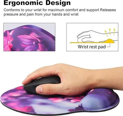 Produktbild von Famanu Mauspad mit Handballenauflage - Ergonomisch und rutschfest