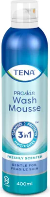 Produktbild von Waschschaum für die Reinigung und Befeuchtung empfindlicher Haut - TENA Wash Mousse
