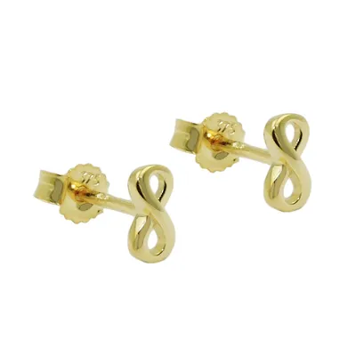 Zdjęcie produktu dla Ćwiek 6x3mm nieskończoność błyszczący GOLD 9Kt