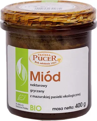 Zdjęcie produktu dla MIÓD GRYCZANY400 g - PASIEKA PUCER