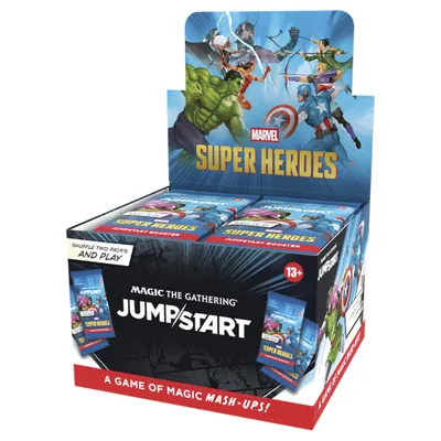 Produktbild von Magic the Gathering Marvel Super Heroes Jumpstart Booster Display (24) englisch