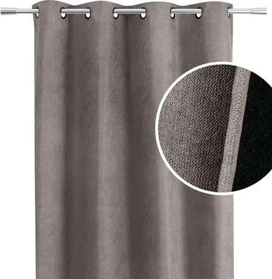 Image de Home Style Rideau fini - Occultation & Thermo - Avec Oeillets - 140x260 cm - Marron