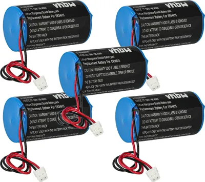 Produktbild von vhbw 5x Batterie Ersatz für Eve ER34615-GL101 für Alarmanlage, Alarmsystem, Funk-Außensirenen (19000 mAh, 3,6 V, Li-MnO2)