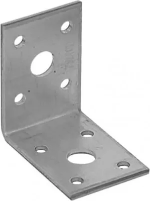 Produktbild von 20x Winkelverbinder 50x50x35mm verzinkt Lochplattenwinkel Stuhlwinkel