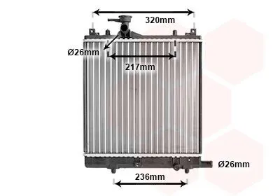Produktbild von VAN WEZEL 52002057 Kühler Wasserkühler Motorkühler für SUZUKI Wagon R+ Schrägheck (EM)