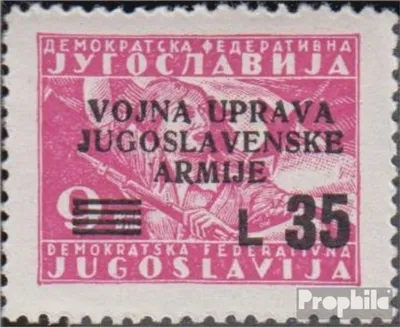 Produktbild von Briefmarken Jugoslawien - Istrien / Küste 1947 Mi 63 postfrisch Aufdruckausgabe