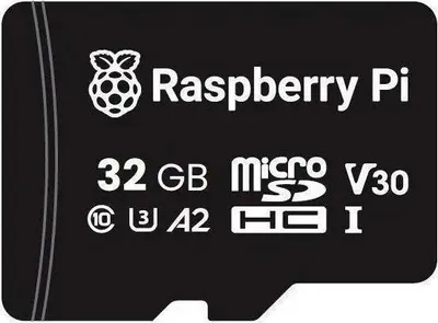 Immagine prodotto di Scheda di memoria microSDHC Raspberry Pi, A2, Classe 10, U3, 32 GB