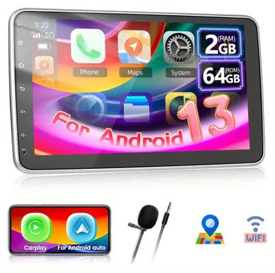 Obrázok produktu pre Autorádio - Android autorádio - 1 DIN rádio - Autodigital - GPS navigácia