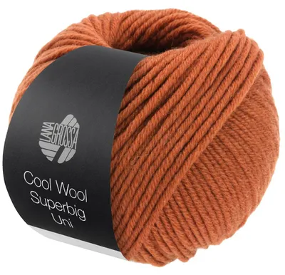 Produktbild von Lana Grossa COOL WOOL SUPERBIG Uni 50 g extravoluminöse Wolle 80 m Farbe 040 - Karamell