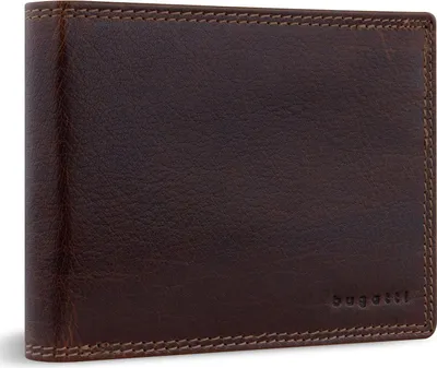 Imagen del producto de bugatti Cuero monedero Savona Wallet With Flap 7CC Brown marrón oscuro