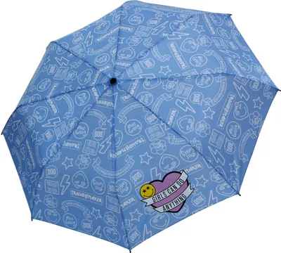 Produktbild von Smiley Kinderregenschirm Taschenschirm Mini Mädchen Spardose Hellblau