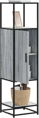 Obrázek produktu pro vidaXL Highboard Grey Sonoma 35,5x35x139 cm Materiál na bázi dřeva a kovu