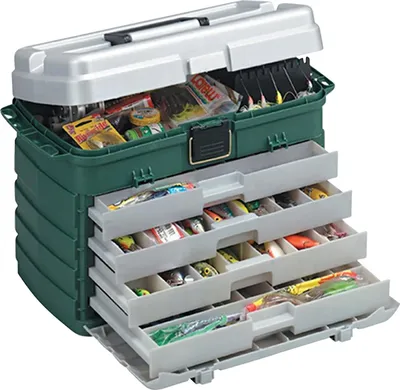 Image de Plano Four Drawer Green Metallic & Silver 758